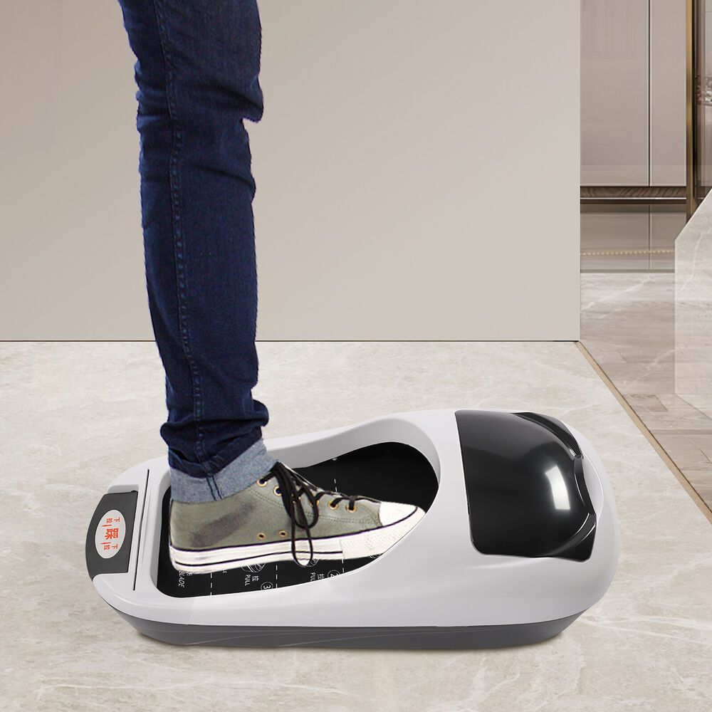Durable Disposable Shoe Cover Dispenser: Ideal for Homes, Hotels, and Offices, Automatic Shoe Cover Machine with 3 Rolls