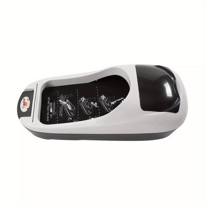 Durable Disposable Shoe Cover Dispenser: Ideal for Homes, Hotels, and Offices, Automatic Shoe Cover Machine with 3 Rolls