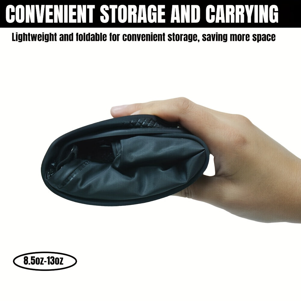 Reusable Waterproof Shoe Covers with Zipper Closure & Anti-Slip Sole - Lightweight PVC Boot Protectors for Men & Women, Slip-On Design for Commuting, Hiking, Travel - Durable, Portable, Easy-Clean