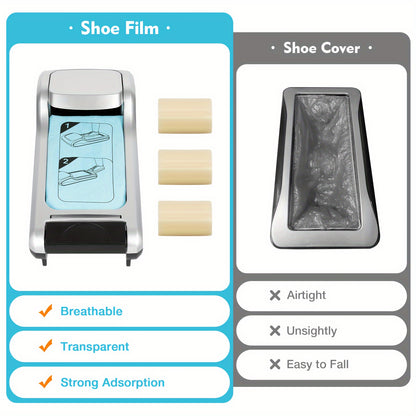 Automatic Shoe Cover Dispenser Overshoe Machine Disposable Anti-skid + Shoe Film