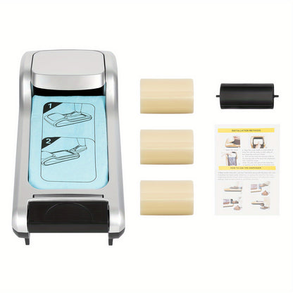 Automatic Shoe Cover Dispenser Overshoe Machine Disposable Anti-skid + Shoe Film